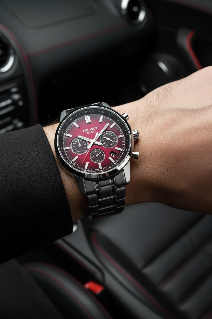 RELOJ PARA HOMBRE CASIO EDIFICE EFR-575D-4ADF - ROJO - Image 5