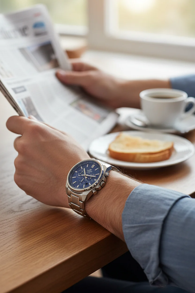 RELOJ PARA HOMBRE CASIO EDIFICE EFV-650D-2AVUDF -AZUL - Image 8