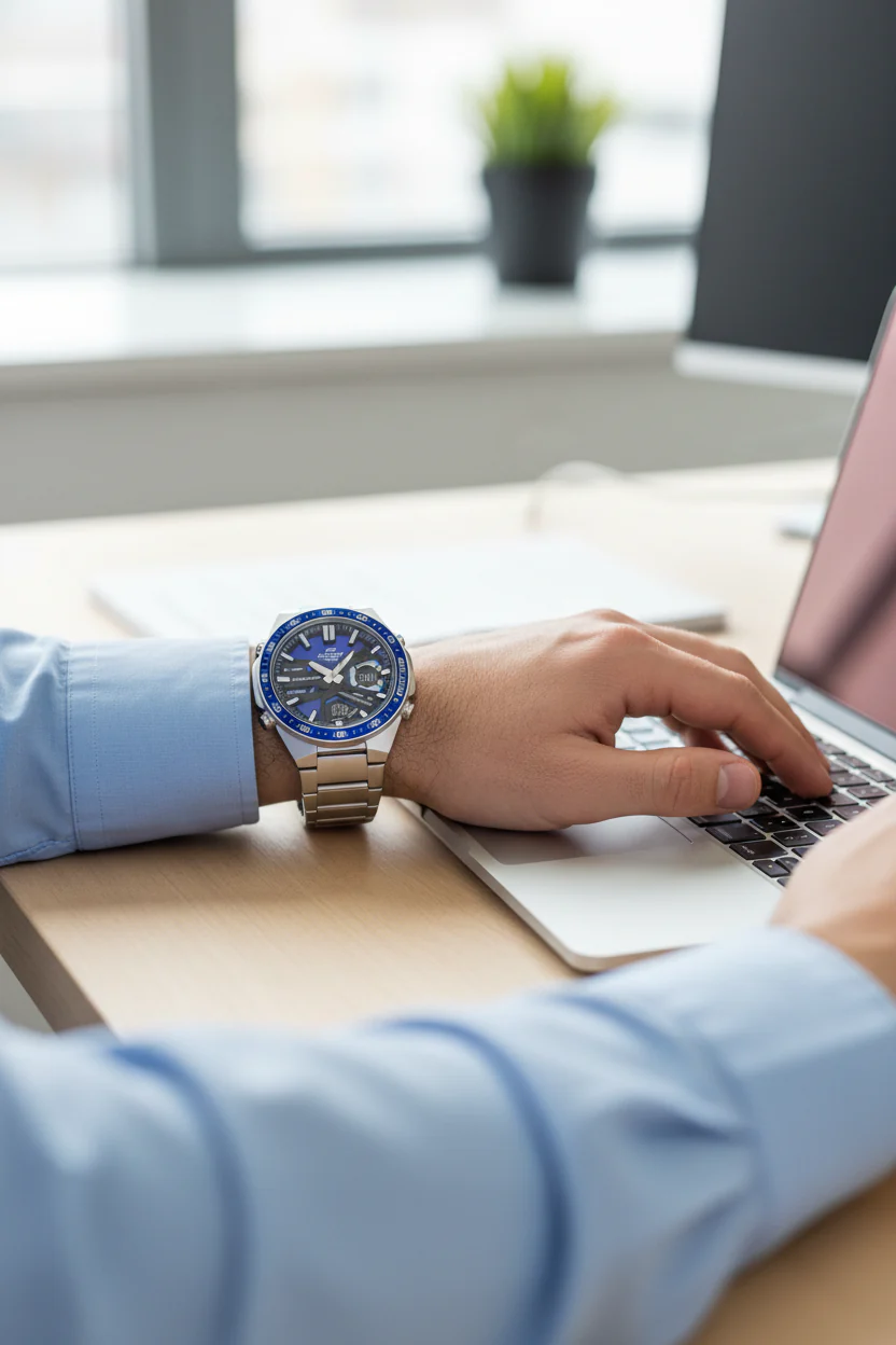 RELOJ PARA HOMBRE CASIO EDIFICE EFV-C110D-2AVDF -AZUL - Image 4