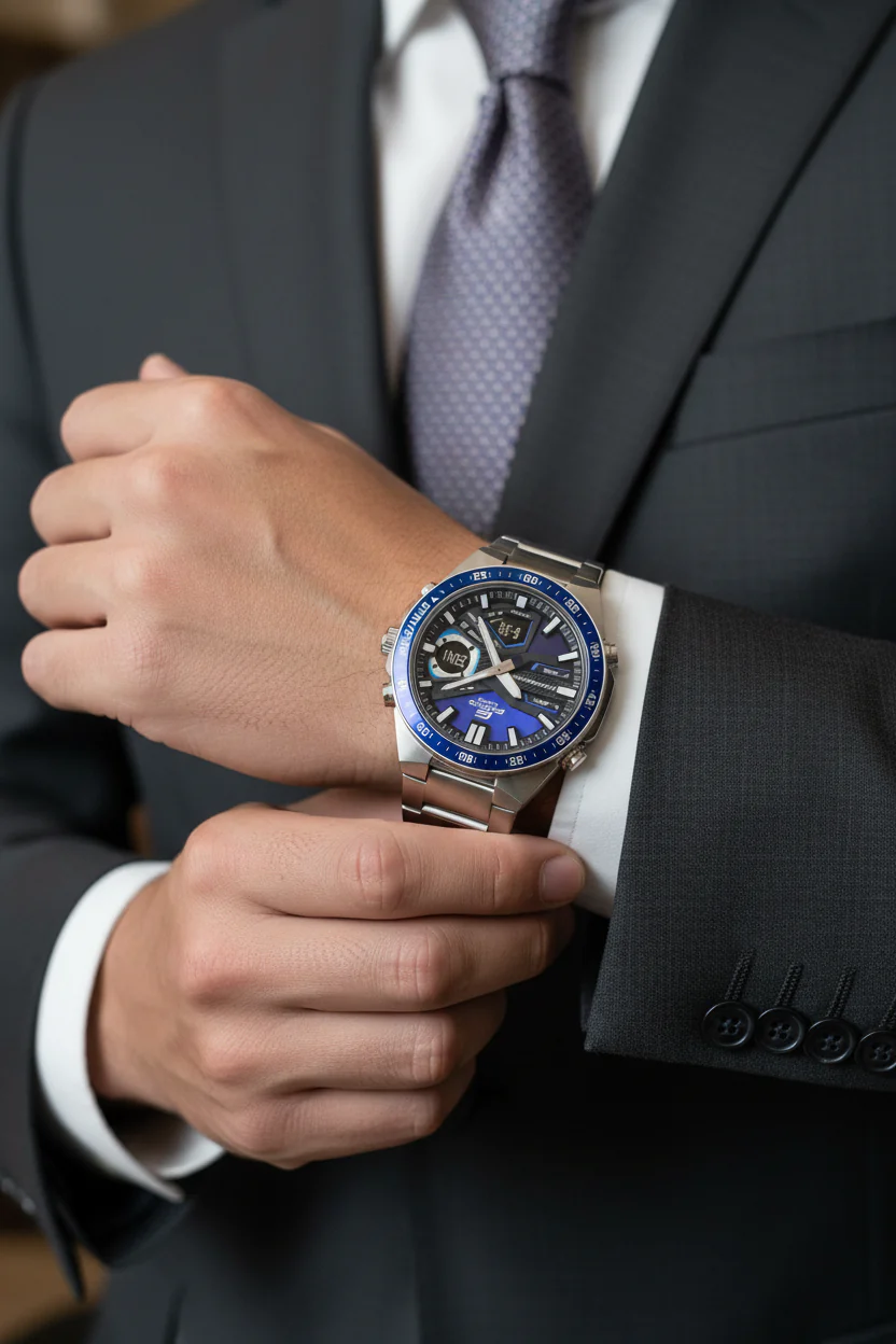 RELOJ PARA HOMBRE CASIO EDIFICE EFV-C110D-2AVDF -AZUL - Image 6