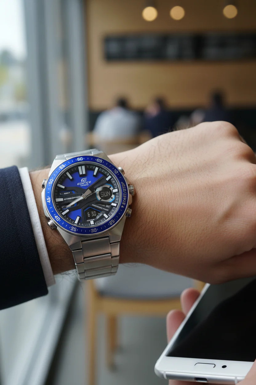 RELOJ PARA HOMBRE CASIO EDIFICE EFV-C110D-2AVDF -AZUL - Image 7