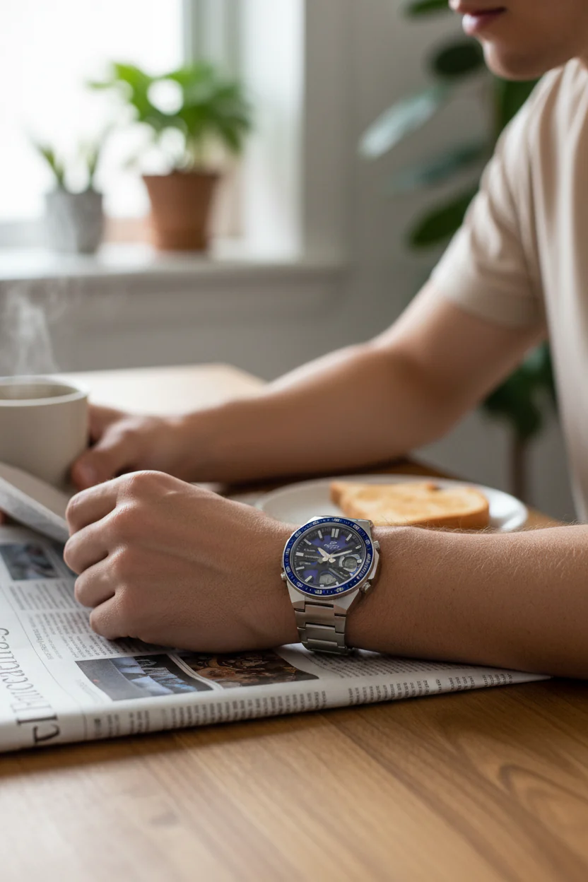 RELOJ PARA HOMBRE CASIO EDIFICE EFV-C110D-2AVDF -AZUL - Image 8