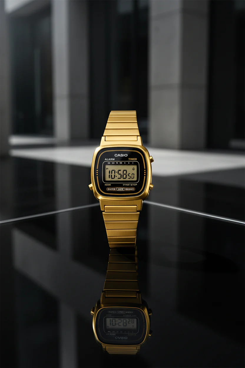 RELOJ PARA MUJER CASIO LA670WGA-1DF - NEGRO - Image 7