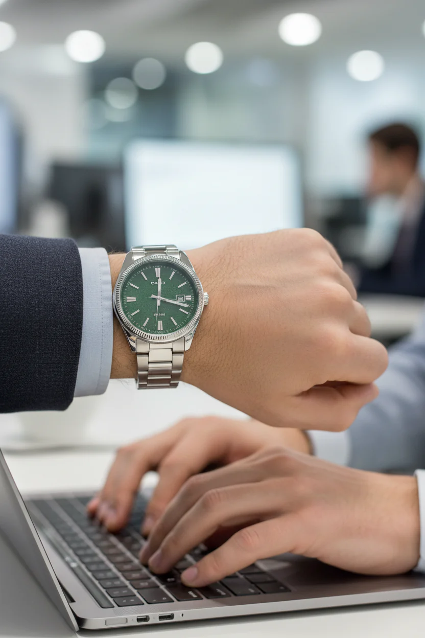 RELOJ PARA HOMBRE CASIO MTP-1302DA-3AVDF - VERDE - Image 3