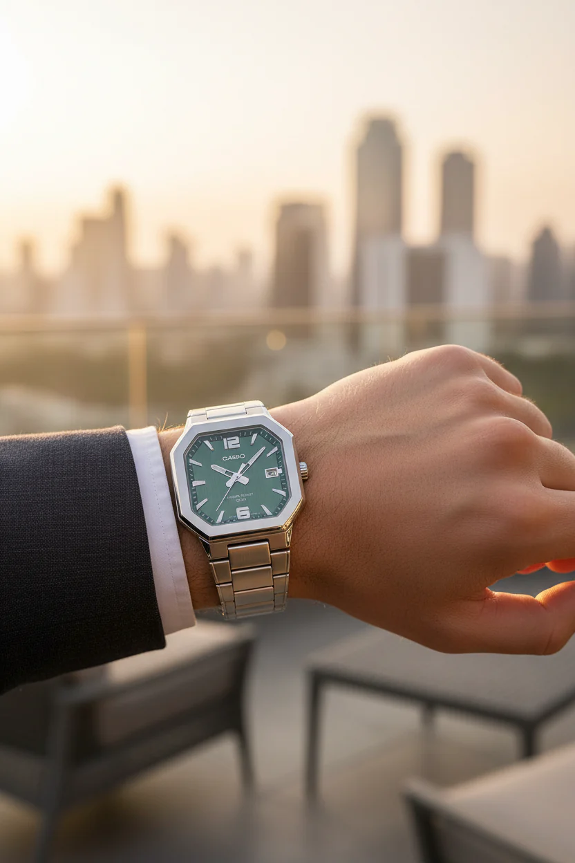 RELOJ PARA HOMBRE CASIO MTP-B195D-3AVDF - VERDE - Image 6