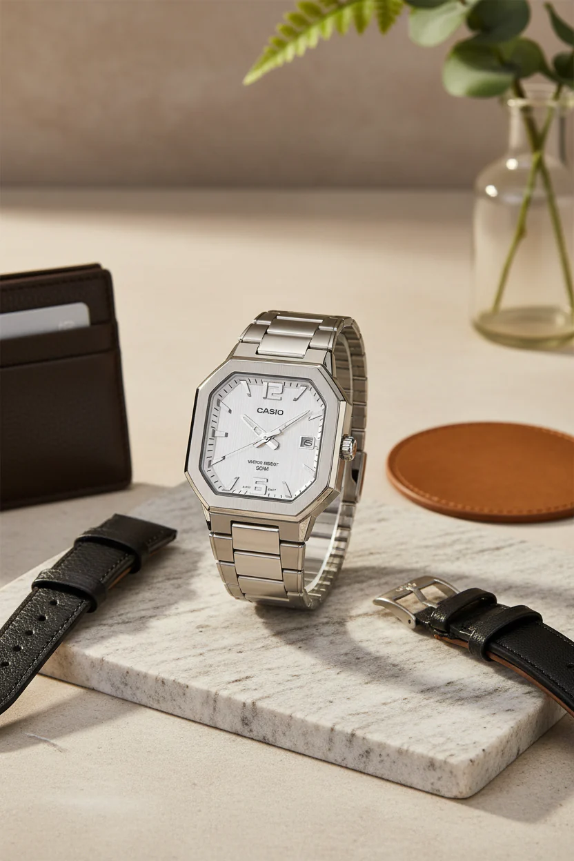 RELOJ PARA HOMBRE CASIO MTP-B195D-7AVDF - BLANCO - Image 8