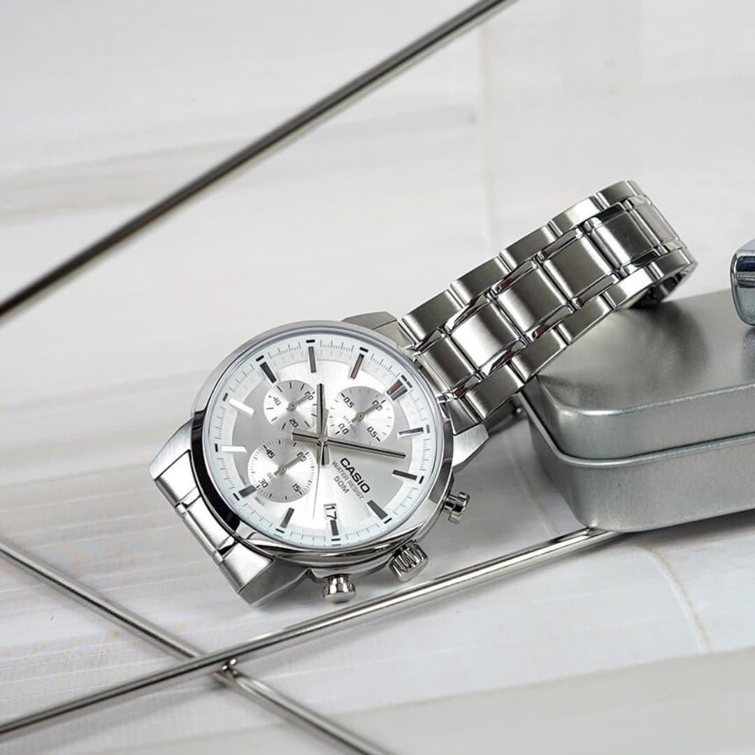 RELOJ PARA HOMBRE CASIO MTP-E510D-7AVDF - BLANCO - Image 5