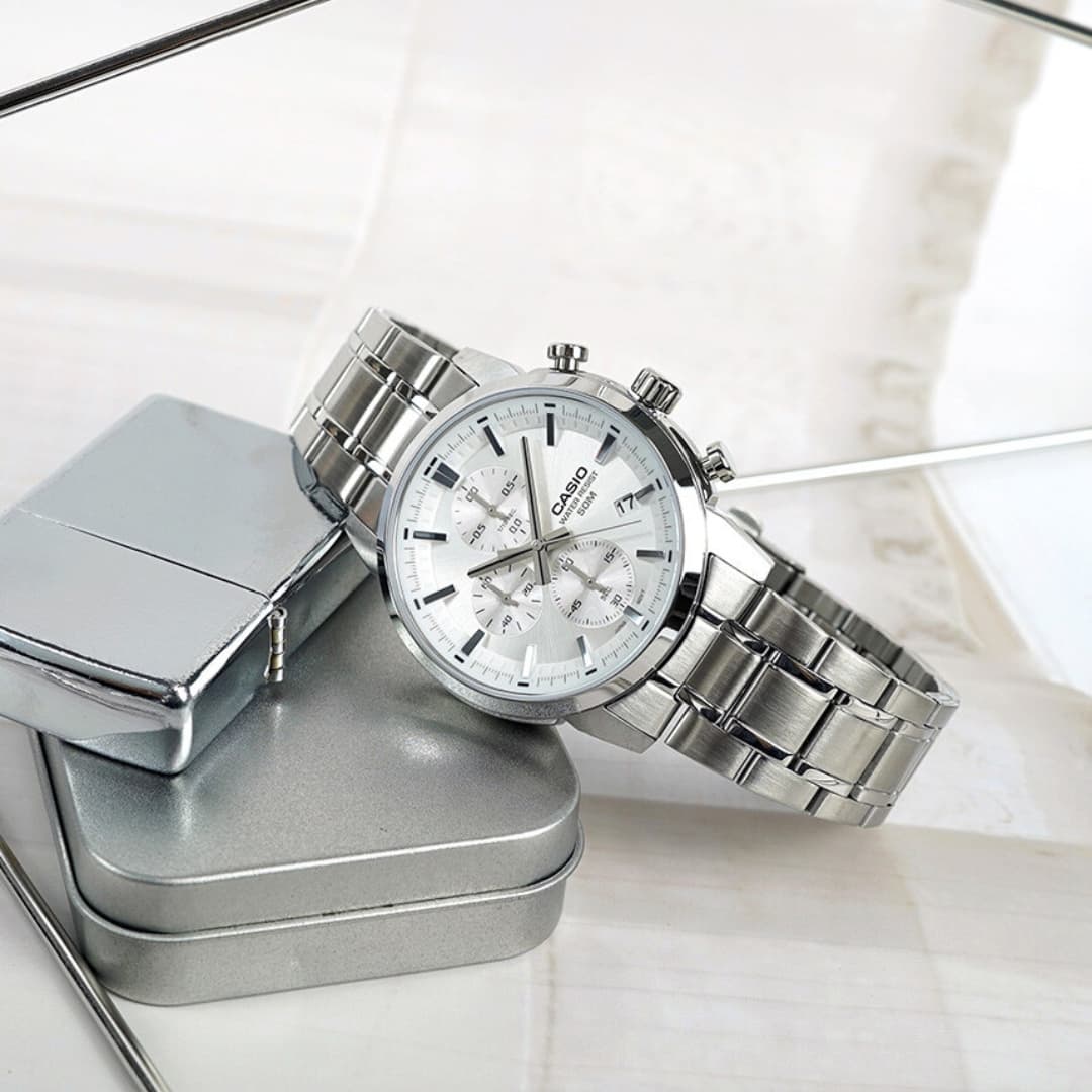 RELOJ PARA HOMBRE CASIO MTP-E510D-7AVDF - BLANCO - Image 6