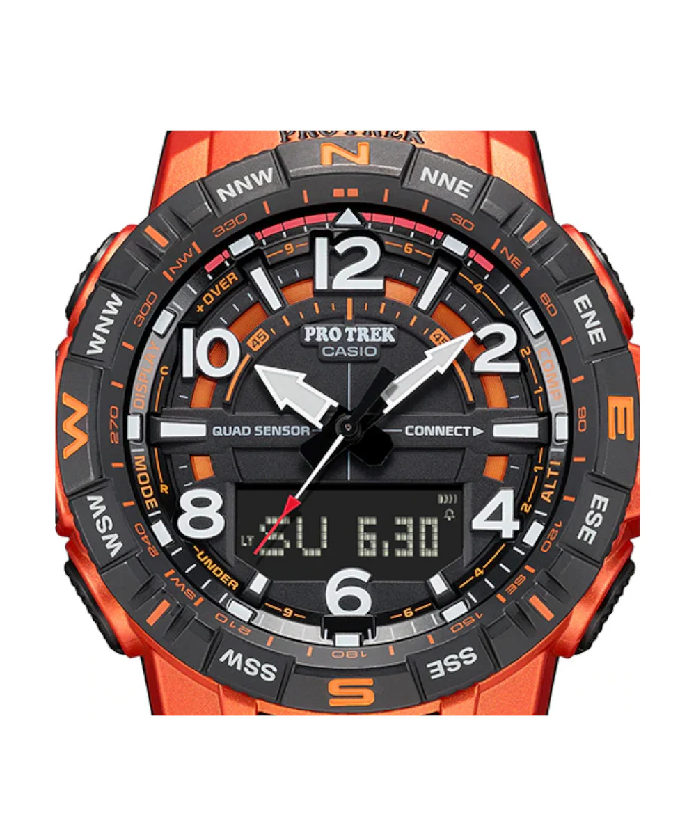 RELOJ PARA HOMBRE CASIO PROTREK PRT-B50-4DR -NARANJADO - Image 6