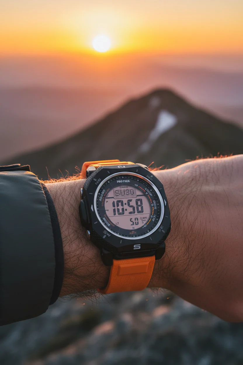 RELOJ PARA HOMBRE CASIO PROTREK PRG-69-4DR -NARANJA - Image 4