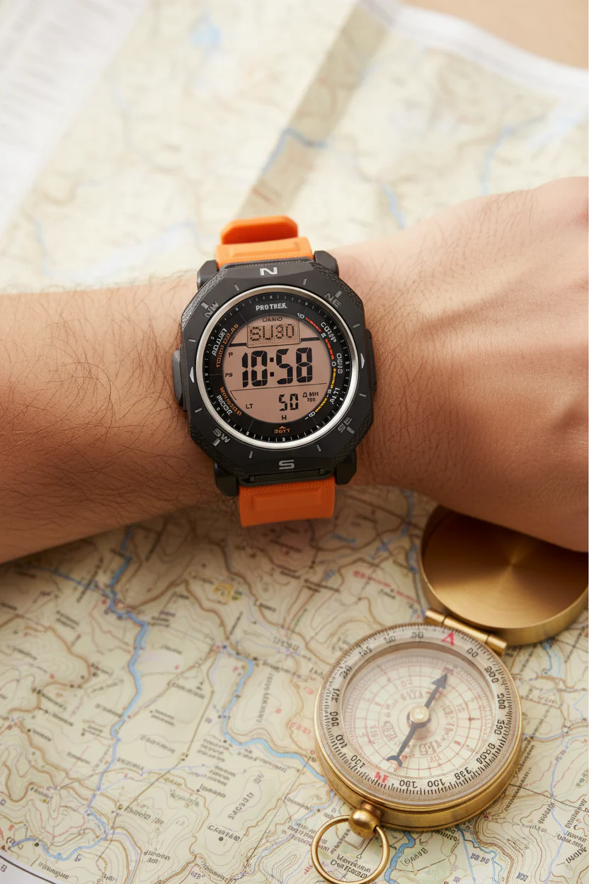 RELOJ PARA HOMBRE CASIO PROTREK PRG-69-4DR -NARANJA - Image 5