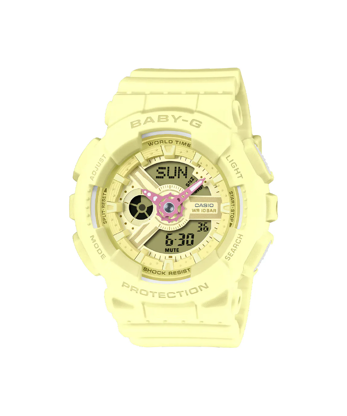 RELOJ PARA MUJER CASIO BABY-G BA-110AH-9ADR - AMARILLO