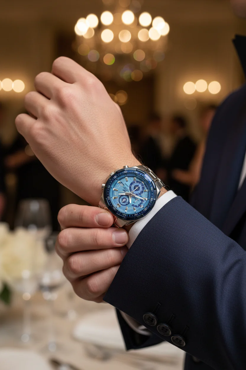 RELOJ PARA HOMBRE CASIO EDIFICE EFR-539DE-2AVUDF - AZUL - Image 6