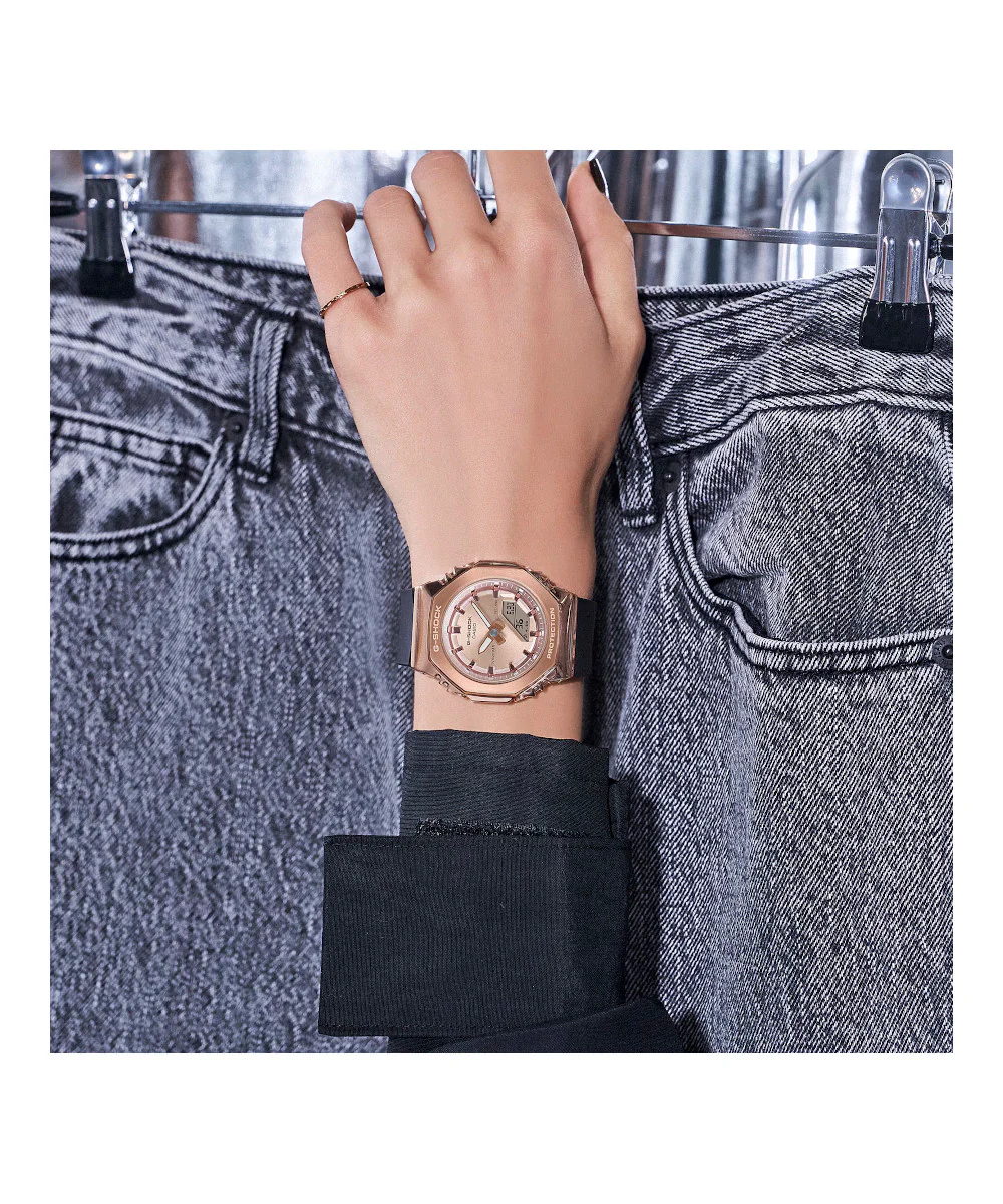 RELOJ PARA MUJER CASIO G-SHOCK  GM-S2110PG-1A4DR -NEGRO - Image 2