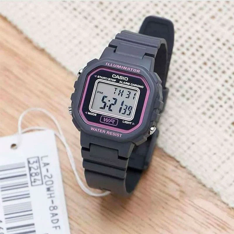 RELOJ PARA MUJER CASIO LA-20WH-8ADF -GRIS - Image 3