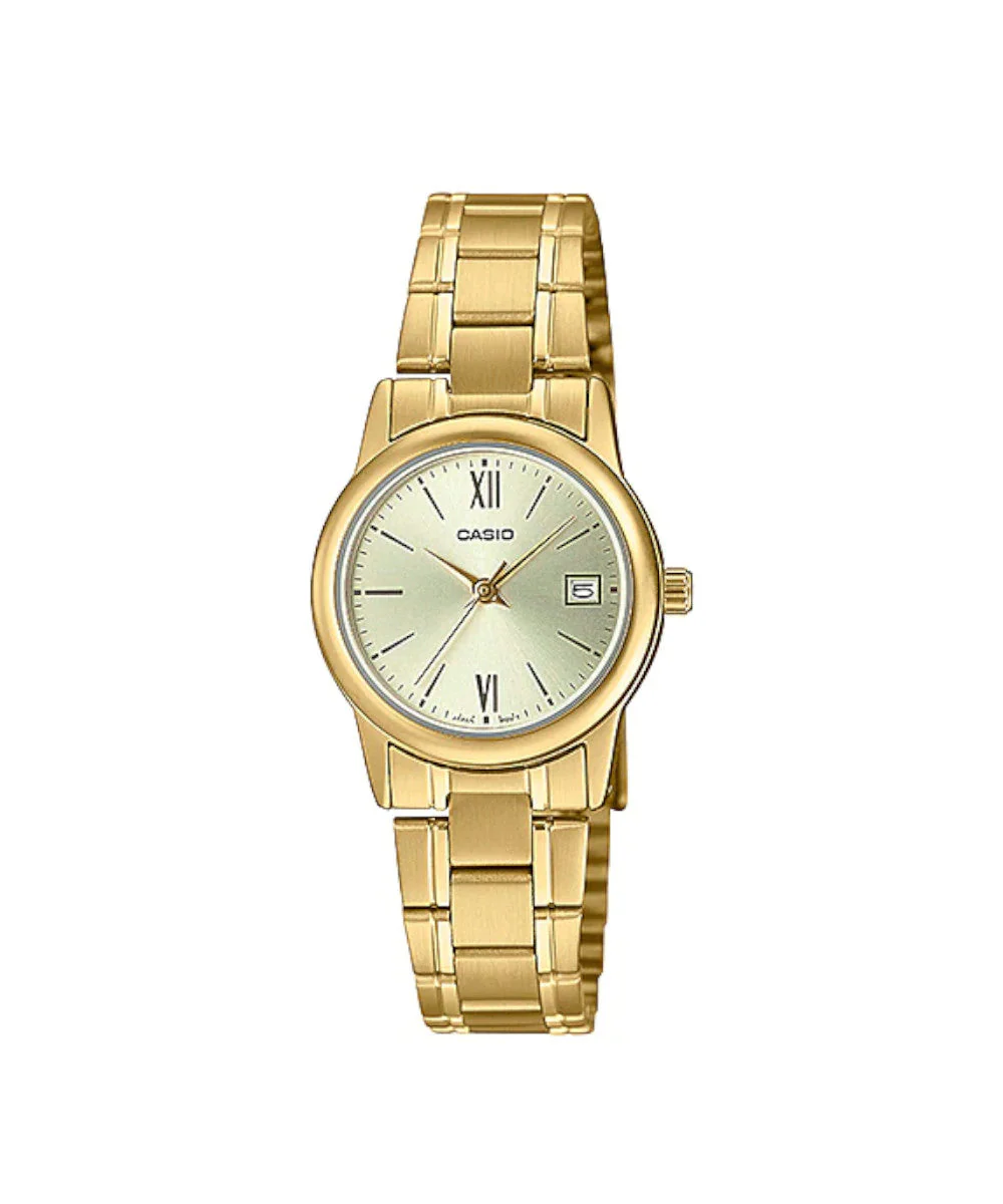RELOJ PARA MUJER CASIO LTP-V002G-9B3UDF -AMARILLO