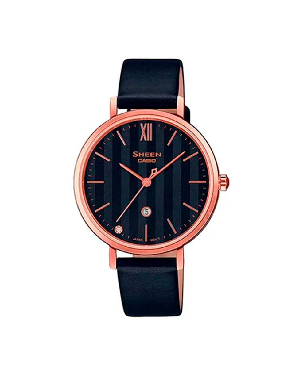 RELOJ PARA MUJER CASIO SHEEN SHE-4539CGL-1AUDF -NEGRO