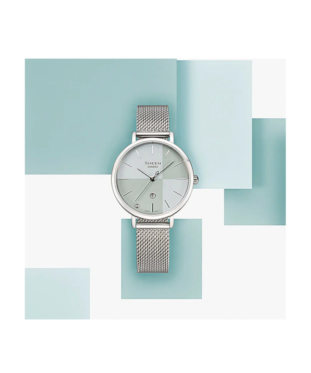 RELOJ PARA MUJER CASIO SHEEN SHE-4547M-2AUDF -PLATEADO - Image 3