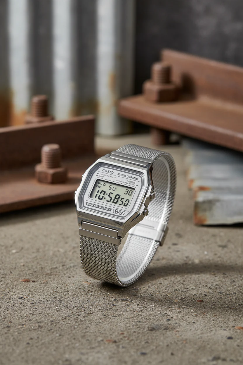 RELOJ UNISEX CASIO A158WEM-7DF - BLANCO - Image 3