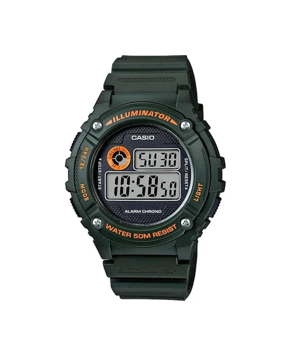 RELOJ CASIO W-216H-3BVDF -VERDE