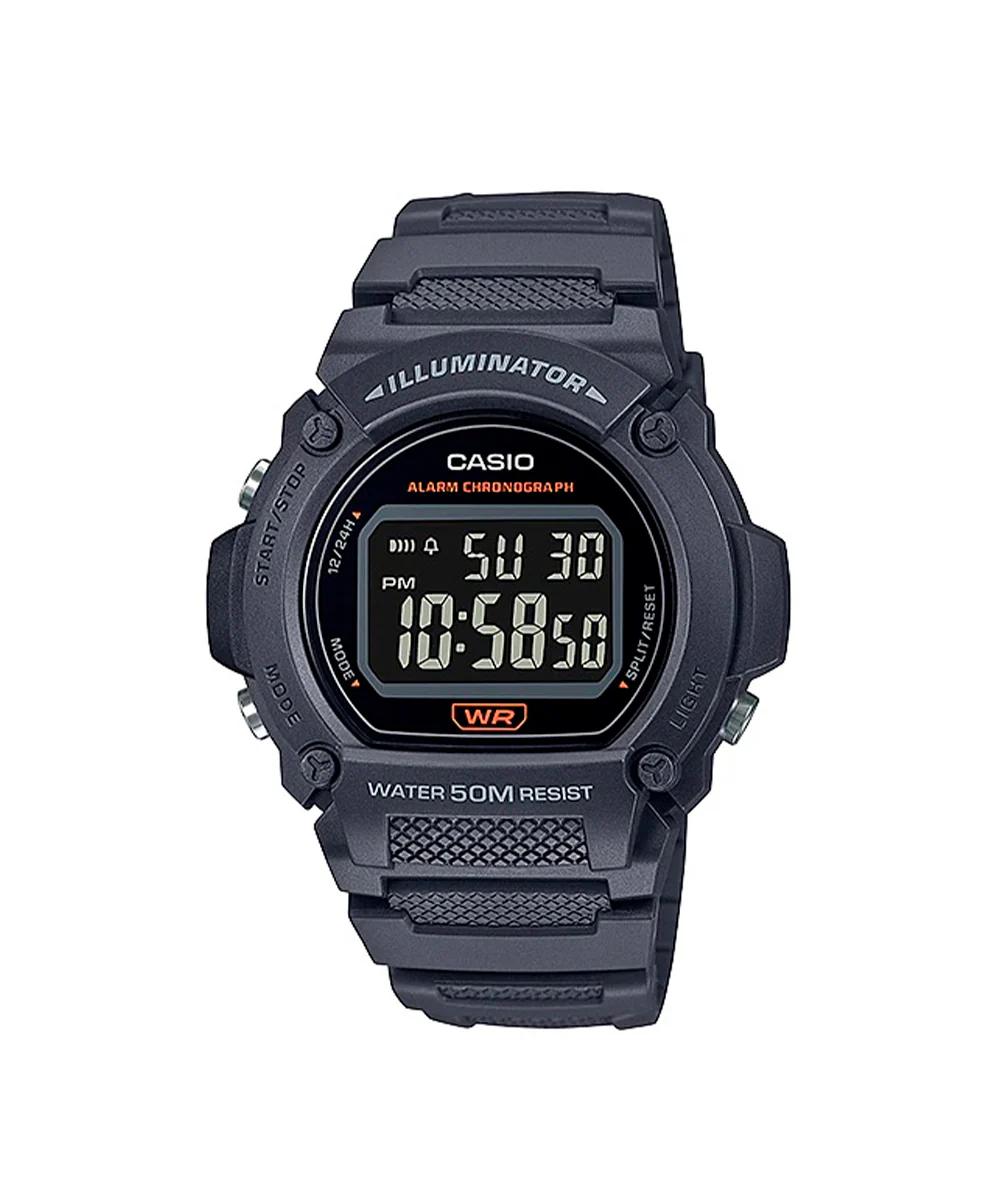RELOJ CASIO W-219H-8BVDF -GRIS