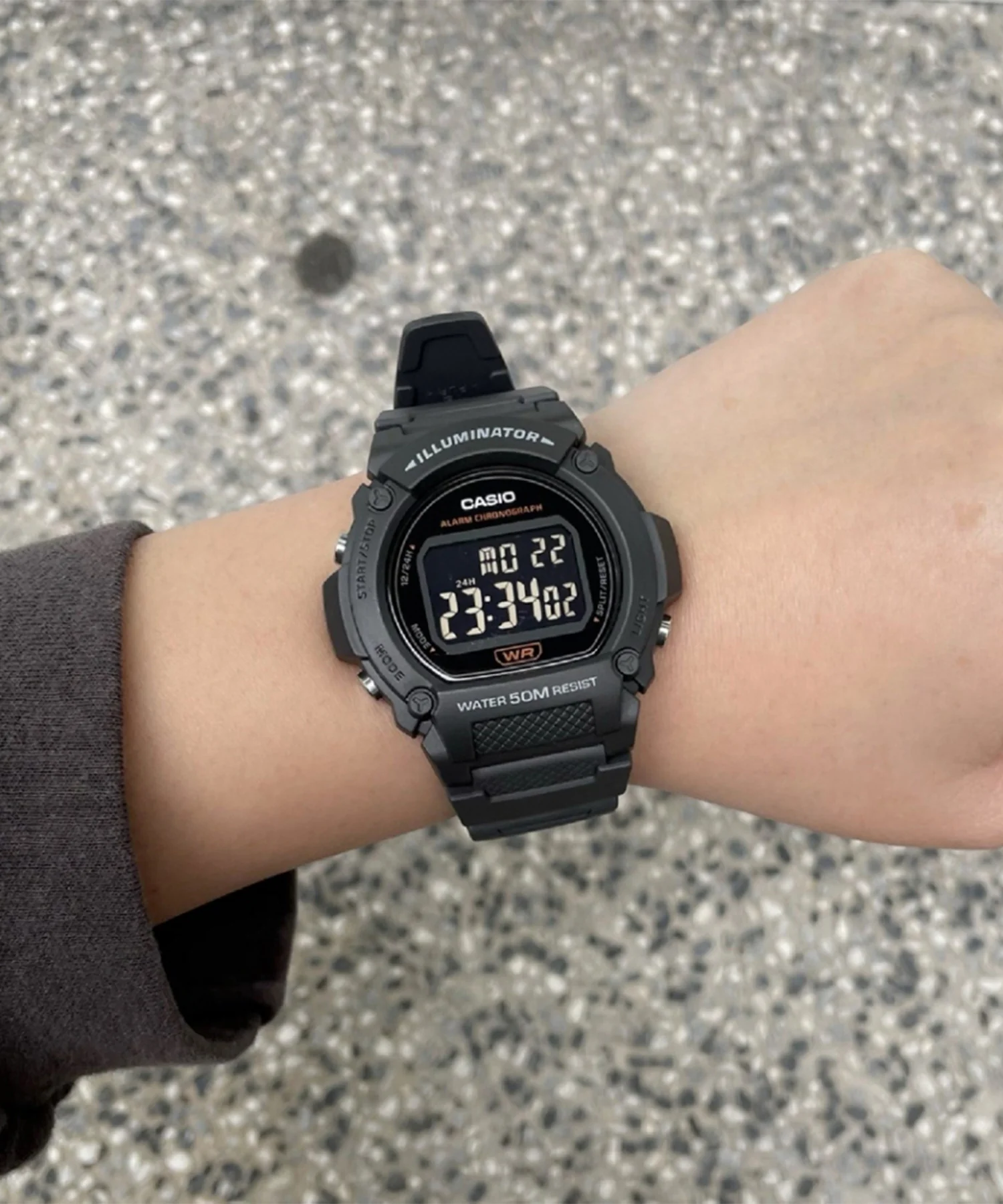 RELOJ CASIO W-219H-8BVDF -GRIS - Image 2