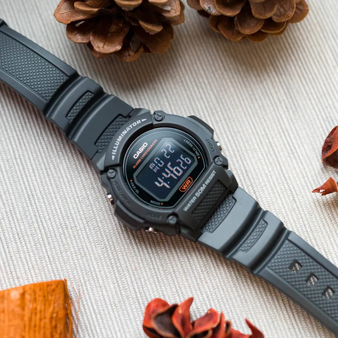 RELOJ CASIO W-219H-8BVDF -GRIS - Image 3