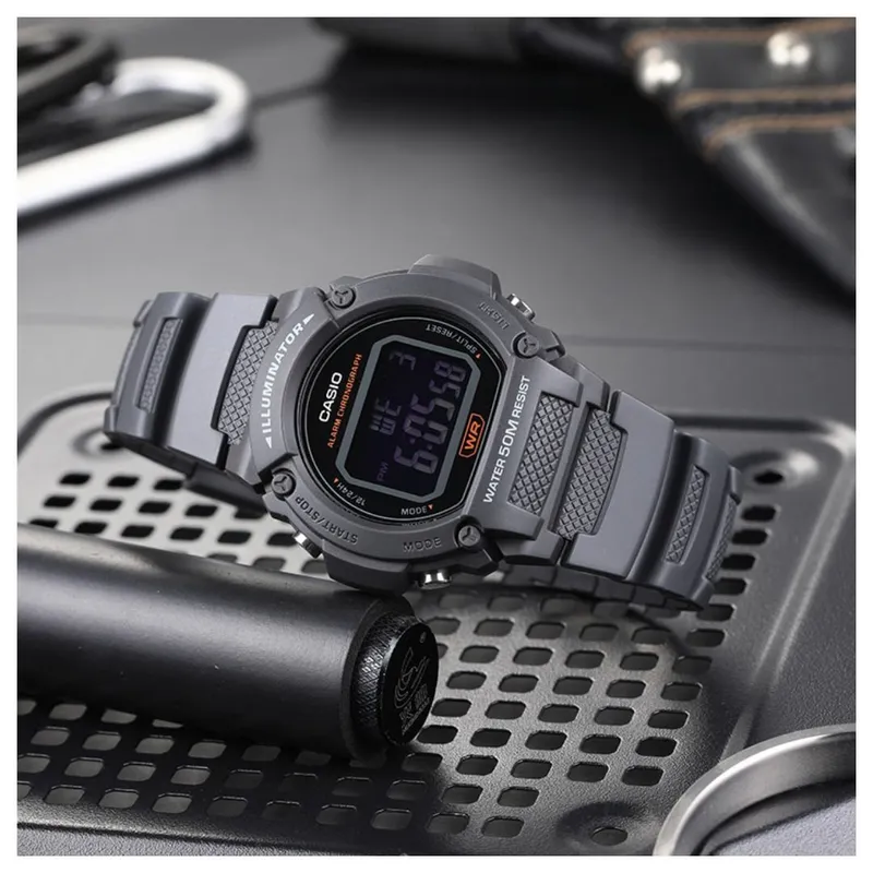 RELOJ CASIO W-219H-8BVDF -GRIS - Image 5