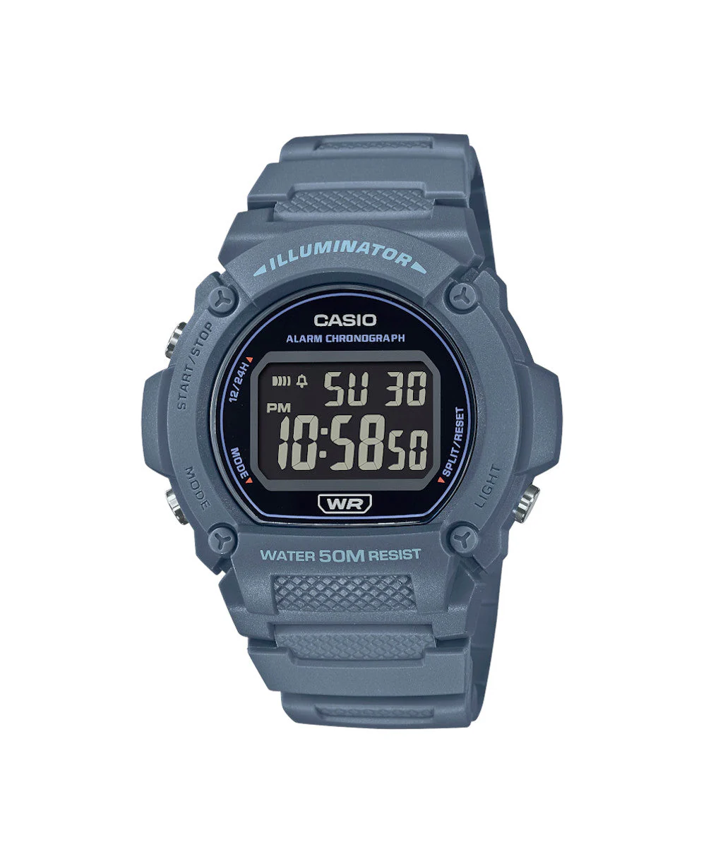 RELOJ CASIO W-219HC-2BVDF -AZUL